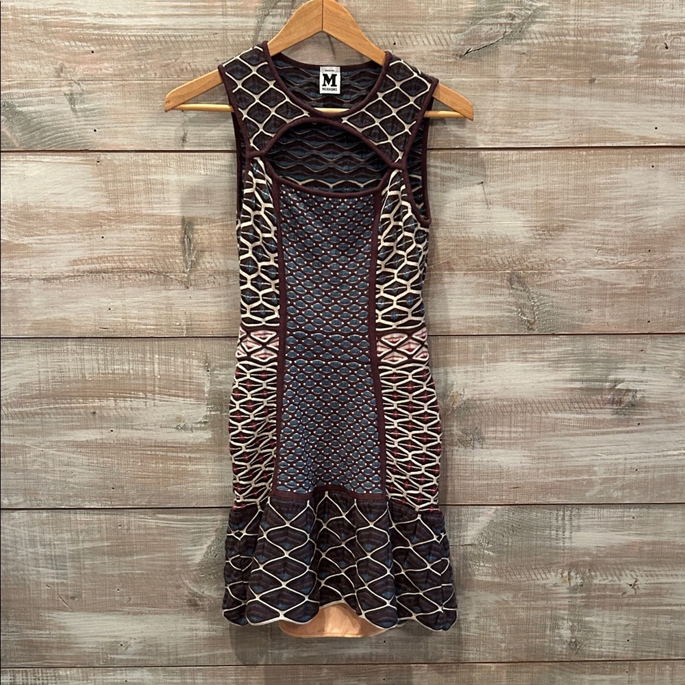 Like New Missoni Geometric Patterned Sleeveless D… - image 1